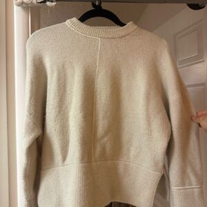 Zara Cream Crew Neck Sweater
